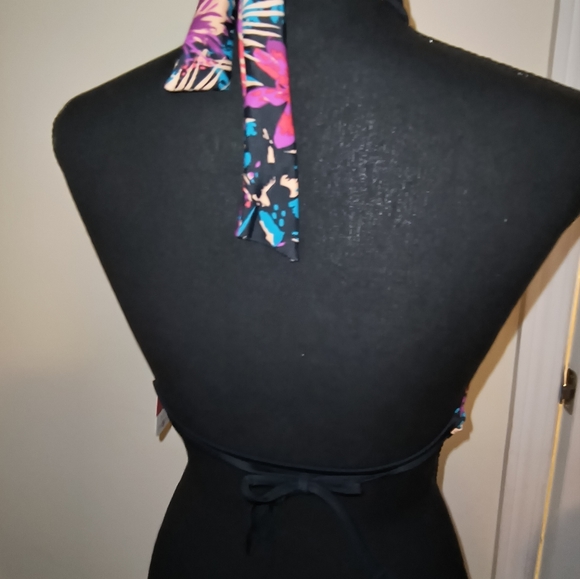 💎Hula Honey Tropical Splash Strappy Bikini Top in size S - Picture 14 of 15